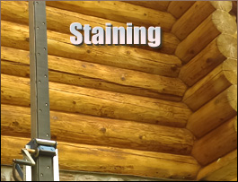  Carter County, Kentucky Log Home Staining
